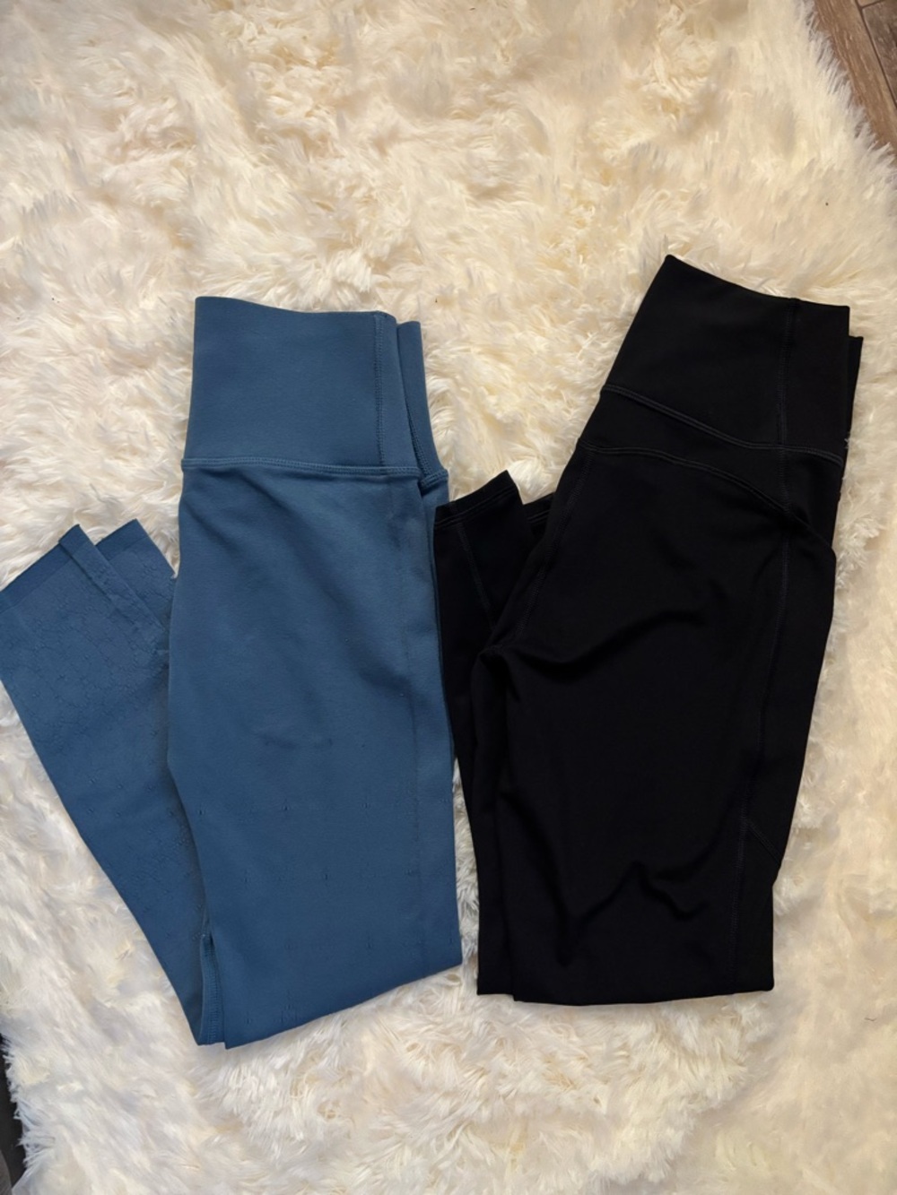 Fabletics Leggings Bundle x2 SculptKnit Blue PureLuxe Black Women’s